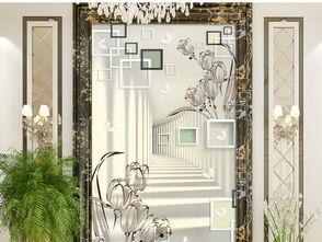 网红玄关背景施工图,打造时尚家居新风尚